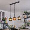 Koyoto Hanglamp, Kogellampje, Hanglamp Blauw, Groen, Koperkleurig, 3-lichts