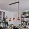 Ripoll Hanglamp, Kogellampje, Hanglamp Koperkleurig, 3-lichts