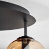 Gastor Plafondlamp, Kogellampje 45 cm Amber, Duidelijk, 5-lichts