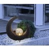 Globo MOND Solarlamp LED Bruin, 1-licht