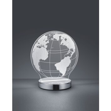 Reality GLOBE Tafellamp LED Chroom, 1-licht