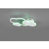 Reality Cloudy Plafondlamp LED Wit, 1-licht, Afstandsbediening, Kleurwisselaar