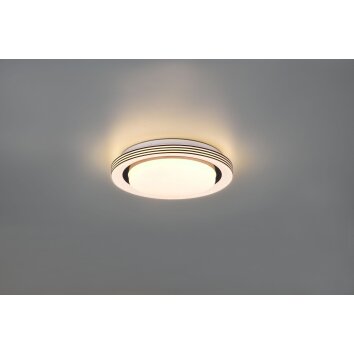 Reality Atria Plafondlamp LED Zwart, Wit, 1-licht, Afstandsbediening