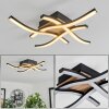 Letala Plafondlamp LED houtlook, 4-lichts