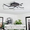 Letala Plafondlamp LED houtlook, 4-lichts