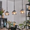 Koyoto Hanglamp, Kogellampje, Hanglamp Duidelijk, Rookkleurig, 3-lichts