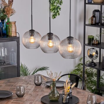 Koyoto Hanglamp, Kogellampje, Hanglamp Duidelijk, 3-lichts