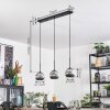 Ripoll Hanglamp, Kogellampje, Hanglamp Chroom, Rookkleurig, 3-lichts