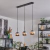 Ripoll Hanglamp, Kogellampje, Hanglamp Chroom, Rookkleurig, 3-lichts