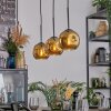 Ripoll Hanglamp, Kogellampje, Hanglamp Goud, 3-lichts