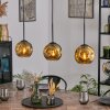 Ripoll Hanglamp, Kogellampje, Hanglamp Goud, 3-lichts