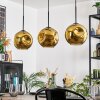 Ripoll Hanglamp, Kogellampje, Hanglamp Goud, 3-lichts