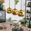 Ripoll Hanglamp, Kogellampje, Hanglamp Goud, 3-lichts