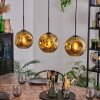 Ripoll Hanglamp, Kogellampje, Hanglamp Goud, 3-lichts