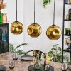 Ripoll Hanglamp, Kogellampje, Hanglamp Goud, 3-lichts