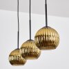 Koyoto Hanglamp, Kogellampje, Hanglamp Goud, 3-lichts