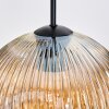 Ripoll Hanglamp, Kogellampje, Hanglamp, Cluster hanglamp Amber, Chroom, Rookkleurig, 3-lichts