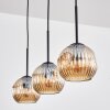 Ripoll Hanglamp, Kogellampje, Hanglamp Amber, 3-lichts