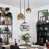 Ripoll Hanglamp, Kogellampje, Hanglamp, Cluster hanglamp Chroom, Goud, Duidelijk, Koperkleurig, Rookkleurig, 3-lichts