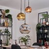 Ripoll Hanglamp, Kogellampje, Hanglamp, Cluster hanglamp Chroom, Goud, Duidelijk, Koperkleurig, Rookkleurig, 3-lichts