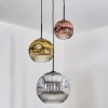 Ripoll Hanglamp, Kogellampje, Hanglamp, Cluster hanglamp Chroom, Goud, Duidelijk, Koperkleurig, Rookkleurig, 3-lichts