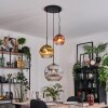 Ripoll Hanglamp, Kogellampje, Hanglamp, Cluster hanglamp Chroom, Goud, Duidelijk, Koperkleurig, Rookkleurig, 3-lichts