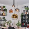 Ripoll Hanglamp, Kogellampje, Cluster hanglamp Chroom, Goud, Duidelijk, Koperkleurig, Rookkleurig, 4-lichts