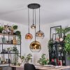 Ripoll Hanglamp, Kogellampje, Cluster hanglamp Chroom, Goud, Duidelijk, Koperkleurig, Rookkleurig, 4-lichts