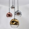 Ripoll Hanglamp, Kogellampje, Cluster hanglamp Chroom, Goud, Duidelijk, Koperkleurig, Rookkleurig, 4-lichts