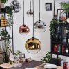 Ripoll Hanglamp, Kogellampje, Cluster hanglamp Chroom, Goud, Duidelijk, Koperkleurig, Rookkleurig, 4-lichts