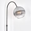 Koyoto Staande lamp Chroom, Zwart, 1-licht