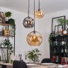 Ripoll Hanglamp, Kogellampje, Cluster hanglamp Amber, Rookkleurig, 3-lichts