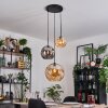 Ripoll Hanglamp, Kogellampje, Cluster hanglamp Amber, Rookkleurig, 3-lichts