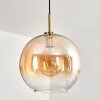 Koyoto Hanglamp, Kogellampje, Hanglamp Goud, Zwart, 1-licht