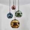 Ripoll Hanglamp, Kogellampje, Cluster hanglamp Blauw, Goud, Groen, Koperkleurig, 4-lichts