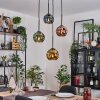 Ripoll Hanglamp, Kogellampje, Cluster hanglamp Blauw, Goud, Groen, Koperkleurig, 4-lichts