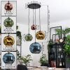 Ripoll Hanglamp, Kogellampje, Cluster hanglamp Blauw, Goud, Groen, Koperkleurig, 4-lichts