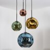 Ripoll Hanglamp, Kogellampje, Cluster hanglamp Blauw, Goud, Groen, Koperkleurig, 4-lichts