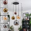 Ripoll Hanglamp, Kogellampje, Cluster hanglamp Amber, Goud, Koperkleurig, Rookkleurig, 4-lichts