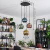 Koyoto Hanglamp, Kogellampje, Cluster hanglamp 35 cm Blauw, Goud, Groen, Koperkleurig, 4-lichts