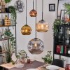 Ripoll Hanglamp, Kogellampje, Cluster hanglamp Amber, Goud, Koperkleurig, Rookkleurig, 4-lichts