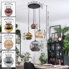 Ripoll Hanglamp, Kogellampje, Cluster hanglamp Amber, Goud, Koperkleurig, Rookkleurig, 4-lichts