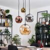 Ripoll Hanglamp, Kogellampje, Cluster hanglamp Amber, Goud, Koperkleurig, Rookkleurig, 4-lichts