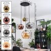 Ripoll Hanglamp, Kogellampje, Cluster hanglamp Amber, Goud, Koperkleurig, Rookkleurig, 4-lichts