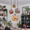 Ripoll Hanglamp, Kogellampje, Cluster hanglamp Amber, Goud, Koperkleurig, Rookkleurig, 4-lichts