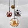 Ripoll Hanglamp, Kogellampje, Cluster hanglamp Amber, Goud, Koperkleurig, Rookkleurig, 4-lichts