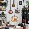 Ripoll Hanglamp, Kogellampje, Cluster hanglamp Amber, Goud, Koperkleurig, Rookkleurig, 4-lichts