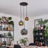 Ripoll Hanglamp, Kogellampje, Cluster hanglamp Blauw, Goud, Groen, 3-lichts