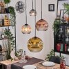 Ripoll Hanglamp, Kogellampje, Cluster hanglamp Amber, Goud, Duidelijk, Koperkleurig, Rookkleurig, 4-lichts