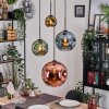 Ripoll Hanglamp, Kogellampje, Cluster hanglamp Blauw, Goud, Groen, Koperkleurig, 4-lichts